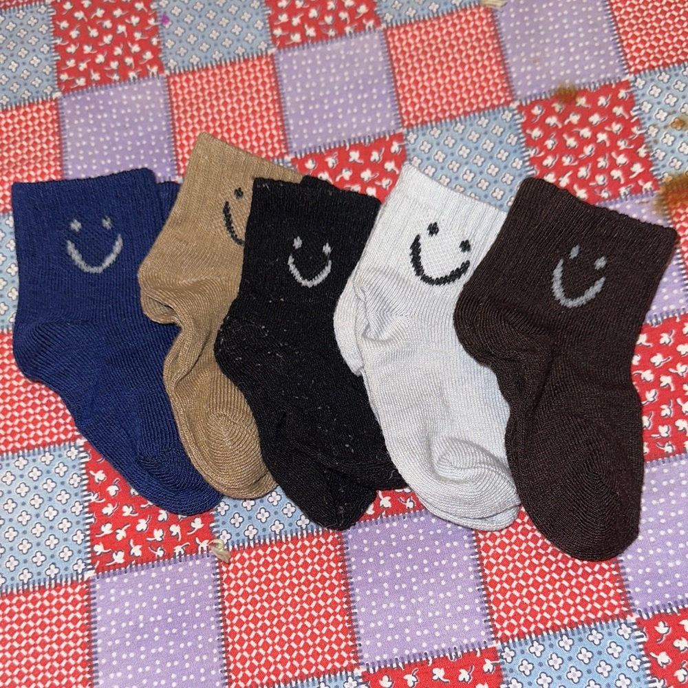Set of 5 Smiley Face Socks